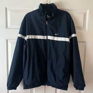Nike navy blue vintage tracksuit windbreaker jacket